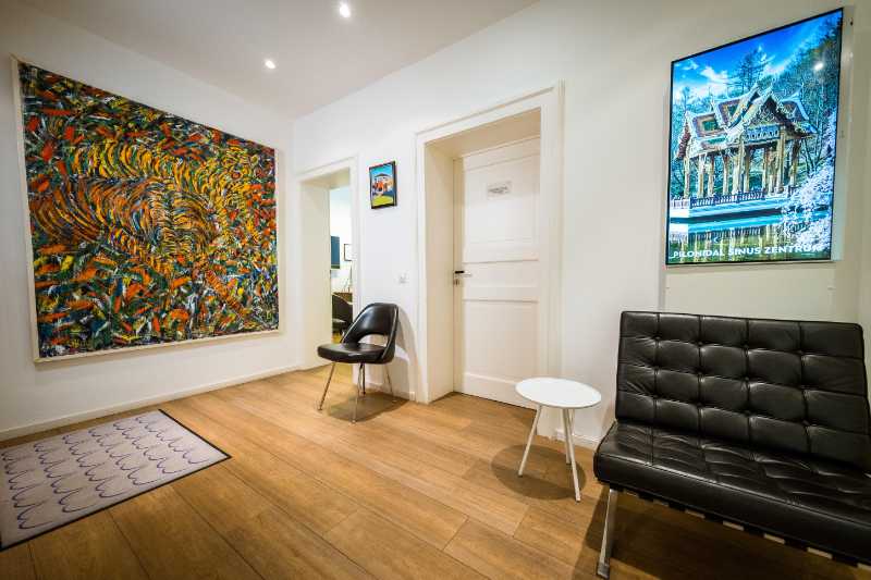 Eingangsbereich der Proktologie Dr. Hofer