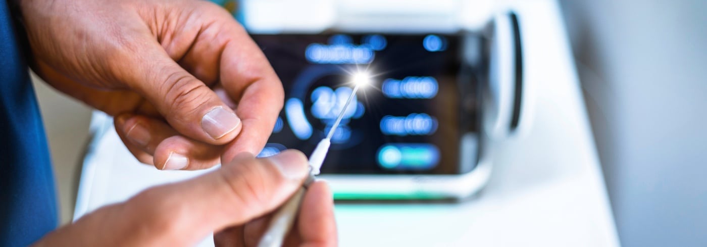 Lasersonden zur Operation von Hämorrhoiden und Analfissuren